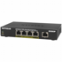 NETGEAR Mrežni preklopnik GS305Pv2, 5 x Gigabit Ethernet PoE, neupravljani, crni