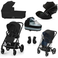 CYBEX Dječja kolica Balios S Lux set L – mjesečevo crna