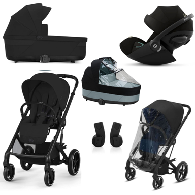 CYBEX Dječja kolica Balios S Lux set L – mjesečevo crna