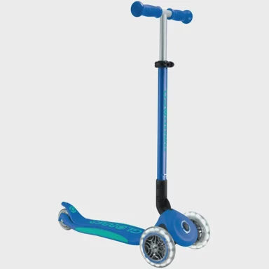 GLOBBER Romobil Primo Foldable Plus Lights tamno plava/tirkizna