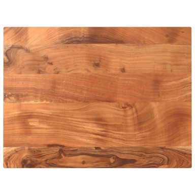 Stolna ploča 80x60x2,5 cm pravokutna masivno drvo bagrema 25 mm, prirodna  