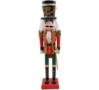 Orašar drveni 38cm s mačem crveni