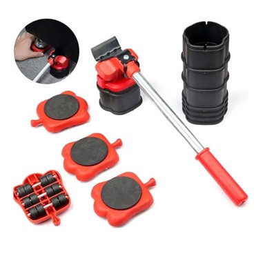 NETSCROLL Set za premještanje namještaja 15-dijelni, s kotačićima i polugom