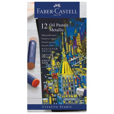 FABER-CASTELL Creative Studio uljne pastele metallic 12 boja 127014