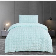 MY HOUSE Posteljina Naomi 140x200 cm od krepa Mentol zelena