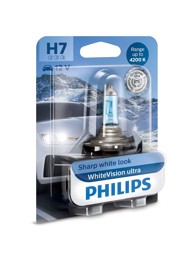 PHILIPS Žarulja WhiteVision Ultra H7 12V, do 60% više svjetla, do 35% bjelije, 4200K