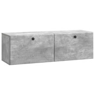 TV ormarić zidni, 98 x 31 x 30 cm, konstruirano drvo, betonsko siva