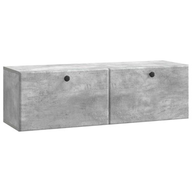 TV ormarić zidni, 98 x 31 x 30 cm, konstruirano drvo, betonsko siva