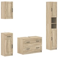 Set kupaonskih ormara Utrecht 4-dijelni, hrast sonoma
