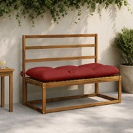 Jastučić za klupu VIANEN 100% poliester, 100 x 50 x 12 cm, crvena