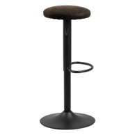 ACTONA Siva barska stolica podesive visine od umjetne kože (visine sjedala 62 cm) Finch 