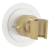 WENKO Plastičan držač za tuš glavu u zlatnoj boji s postavljanjem bez bušenja Libertà