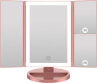 Weily sklopivo kozmetičko ogledalo s LED, 1x/2x/3x povećanje