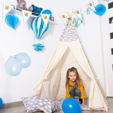 SPRINGOS Šator Teepee TIP15 Oblaci