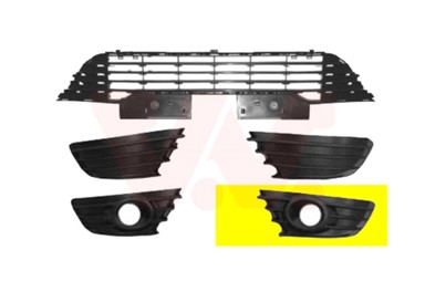 VAN WEZEL Maska branika Citroen C4 04-10, prednja lijeva, -08, sa maglenkom