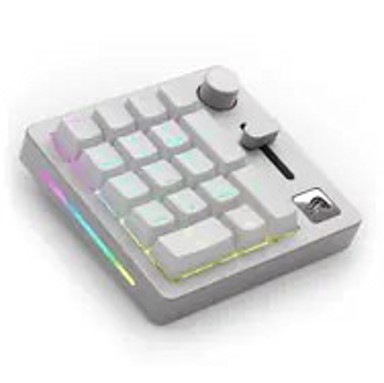 KEYCHRON Numerička tipkovnica GMMK Numpad, USB + RF Wireless + Bluetooth, RGB, bijela