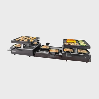 UNOLD Raclette 48755 Extandable, 1300 W, crni