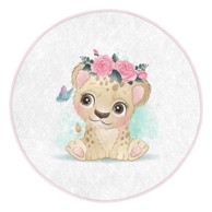 MILA HOME Bijeli dječji tepih ø 100 cm Comfort