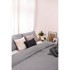 BONAMI ESSENTIALS Posteljina Basic 200x200 cm za bračni krevet od mikrosatena Siva