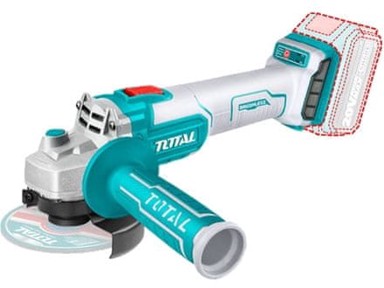 TOTAL Kutna brusilica TAGLI201158, akumulatorska, bez četkica, 115 mm, 20 V, Li-ion, 2000 mAh, bez baterije i punjača