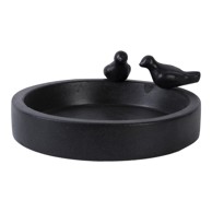 ESSCHERT DESIGN Pojilica za ptice, keramička, crna, Ave