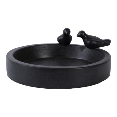 ESSCHERT DESIGN Pojilica za ptice, keramička, crna, Ave