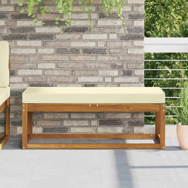 Jastučić za sjedenje na otvorenom, 115 x 40 x 8 cm, krem