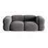 COSMOPOLITAN DESIGN Siva baršunasti sofa 210 cm Loretto, 210x100x68 cm