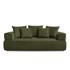 BOBOCHIC PARIS Zelena sofa od šenila 237 cm Whesley, 237x104x90 cm