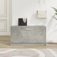 Klupa za cipele boja betona 80x24x45 cm konstruirano drvo