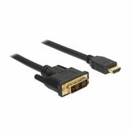 DELOCK kabel HDMI-DVI-D 18+1 0,5 m, model 85581