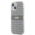 DKNY Tvrda futrola MagSafe za Apple iPhone 15, bež, mono i prugasta