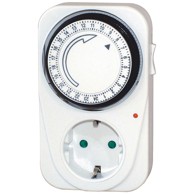 HOME Strujna utičnica TG 3, mehanički programator vremena, bijela