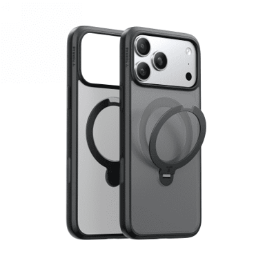 TORRAS Maskica Ostand Spin za Apple iPhone 17 Pro, kompatibilna s MagSafeom, crna