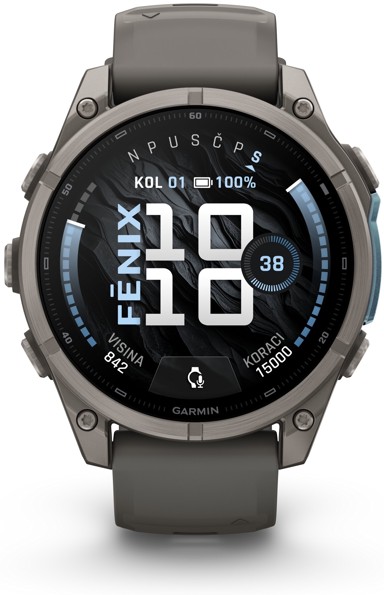 GARMIN Pametni sat fēnix 9, 47 mm, AMOLED, titanij, Pebble Gray