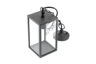 GTV Visilica Ventana, E27, IP54, crna