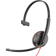 POLY Slušalice Blackwire 3215, naglavne, žične, USB-C, za pozive i glazbu, crna