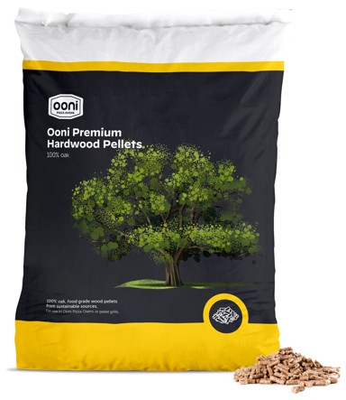 OONI Peleti za pekač za pizzu Premium Hardwood, 10kg, hrast