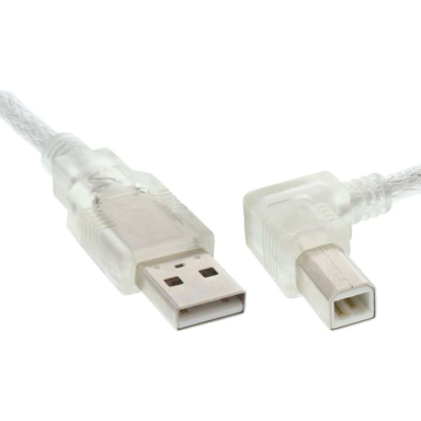 INLINE USB kabel 34516R 2.0 0,3 m USB-A USB b, prozirni
