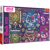 Puzzle 500 NEON HELLO KITTY 37523