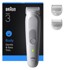 BRAUN trimer Series 3 80789711, svijetlo sivi