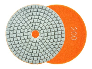 Polirni disk za mokro brušenje kamenine, 100 mm, P200