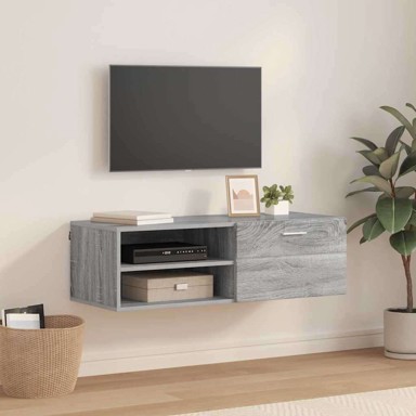 TV ormarić, 100.5 x 39 x 30 cm, konstruirano drvo, sivi hrast sonoma