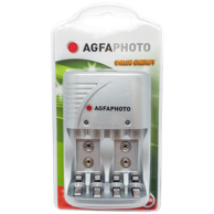 AGFA PHOTO Punjač baterija, univerzalni, 4x AA, AAA, 2x 9V