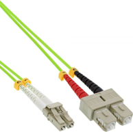 INLINE InfiniBand/optički kabel 88639Q 2x LC/2x SC, 20 m, zeleni