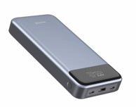 SWISSTEN Power bank, 30000 mAh, 133 W, srebrni