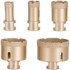 MSW Set dijamantnih pila za rupe za kutne brusilice, M14, 20/25/35/55/68 mm