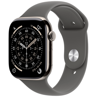 APPLE Watch Series 11 5G, 46mm, srebrna, siva silikonska narukvica, S/M