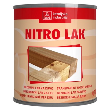 ISKRA Brzosušivi lak Nitro bezbojni mat 0,75 l