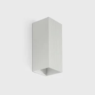 Zidna svjetiljka Lune, izbraždana, 2×GU10, bijela